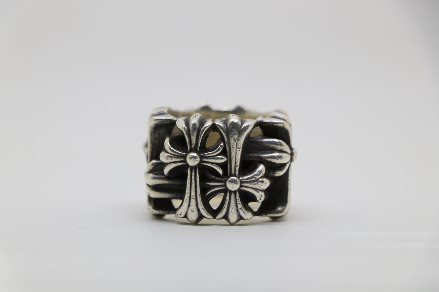 Chrome Hearts Square Cemetery Ring Size 13 Sterling Silver | AVNTGRDNY NYC