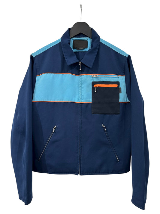 Prada Colorblock Denim Jacket Size 50