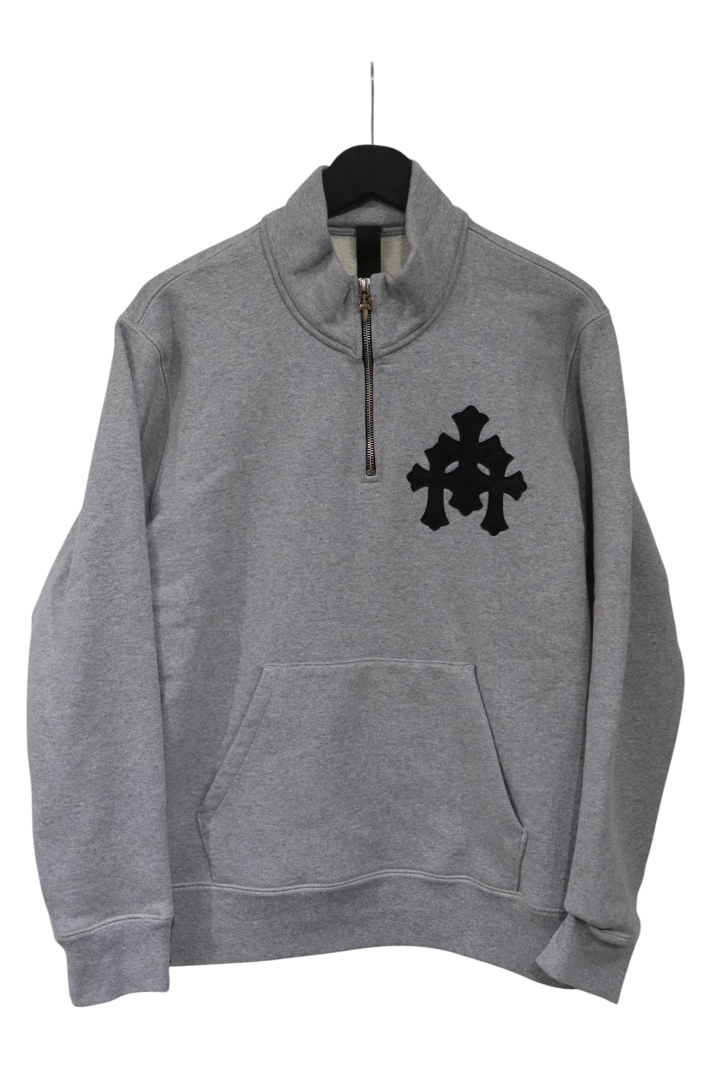 Chrome Hearts Paper Jam Quarter Zip Grey Size Small| AVNTGRDNY NYC