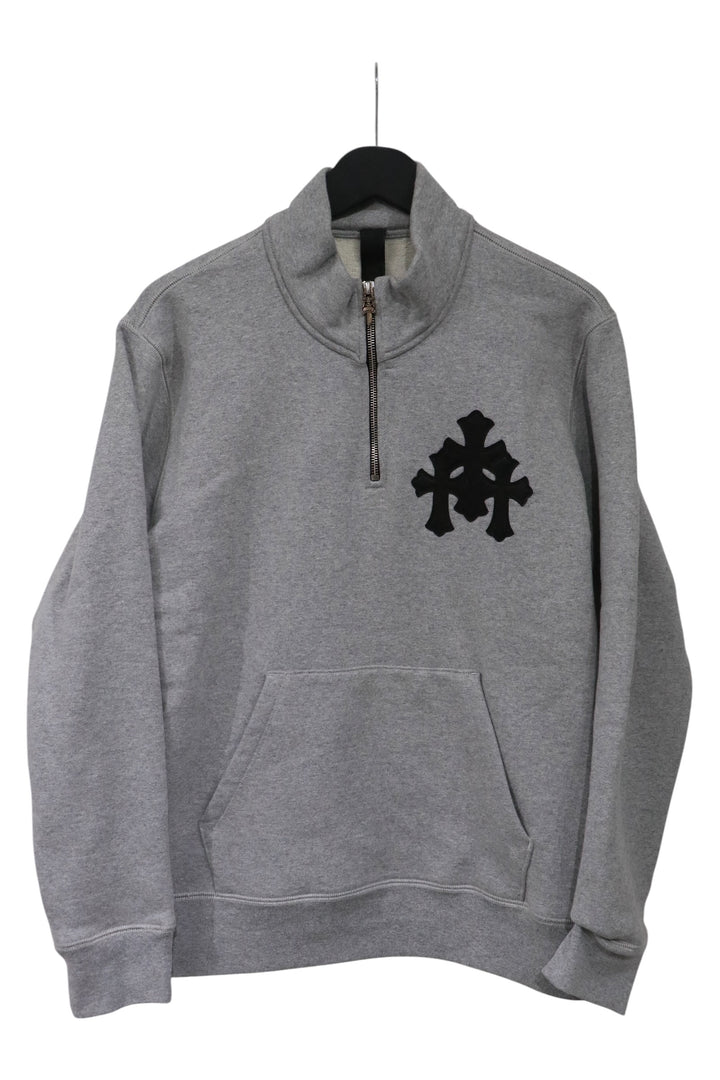 Chrome Hearts Paper Jam Quarter Zip Grey Size Small| AVNTGRDNY NYC