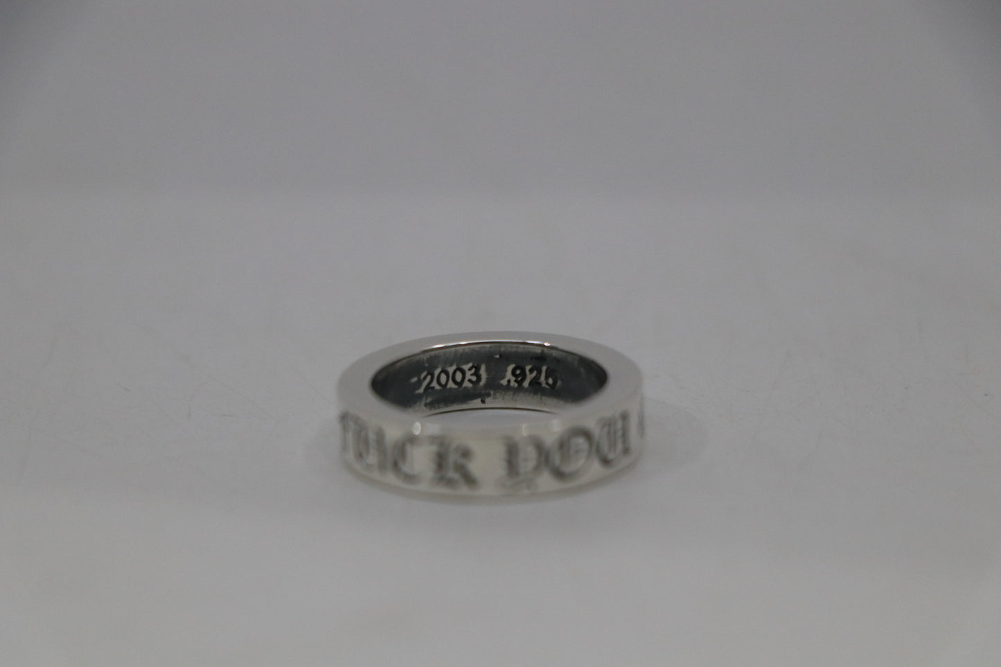 Chrome Hearts 6MM Fuck You Spacer Ring Size 8