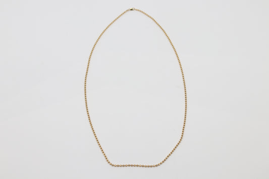 Ball Chain 10K Gold 28”