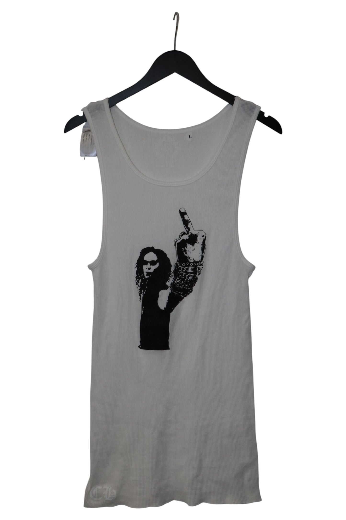 Chrome Hearts Richard Stark Middle Finger Tank Top White Size L Cotton | AVNTGRDNY NYC