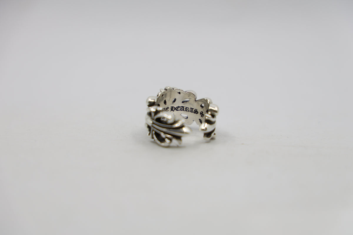 Chrome Hearts Double Floral Cross Ring Size 9 New | AVNTGRDNY NYC