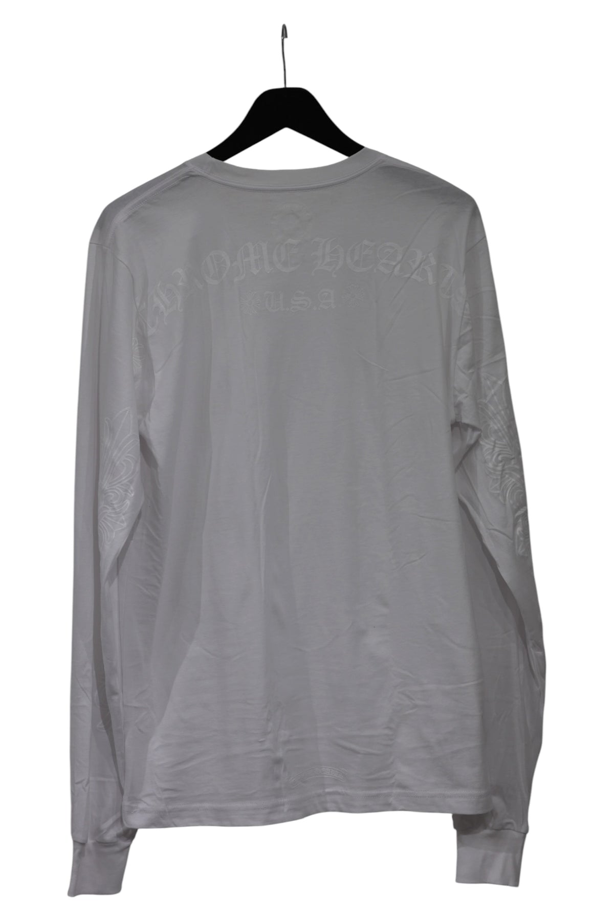 Chrome Hearts Floral Long Sleeve T-Shirt White Size M New | AVNTGRDNY NYC