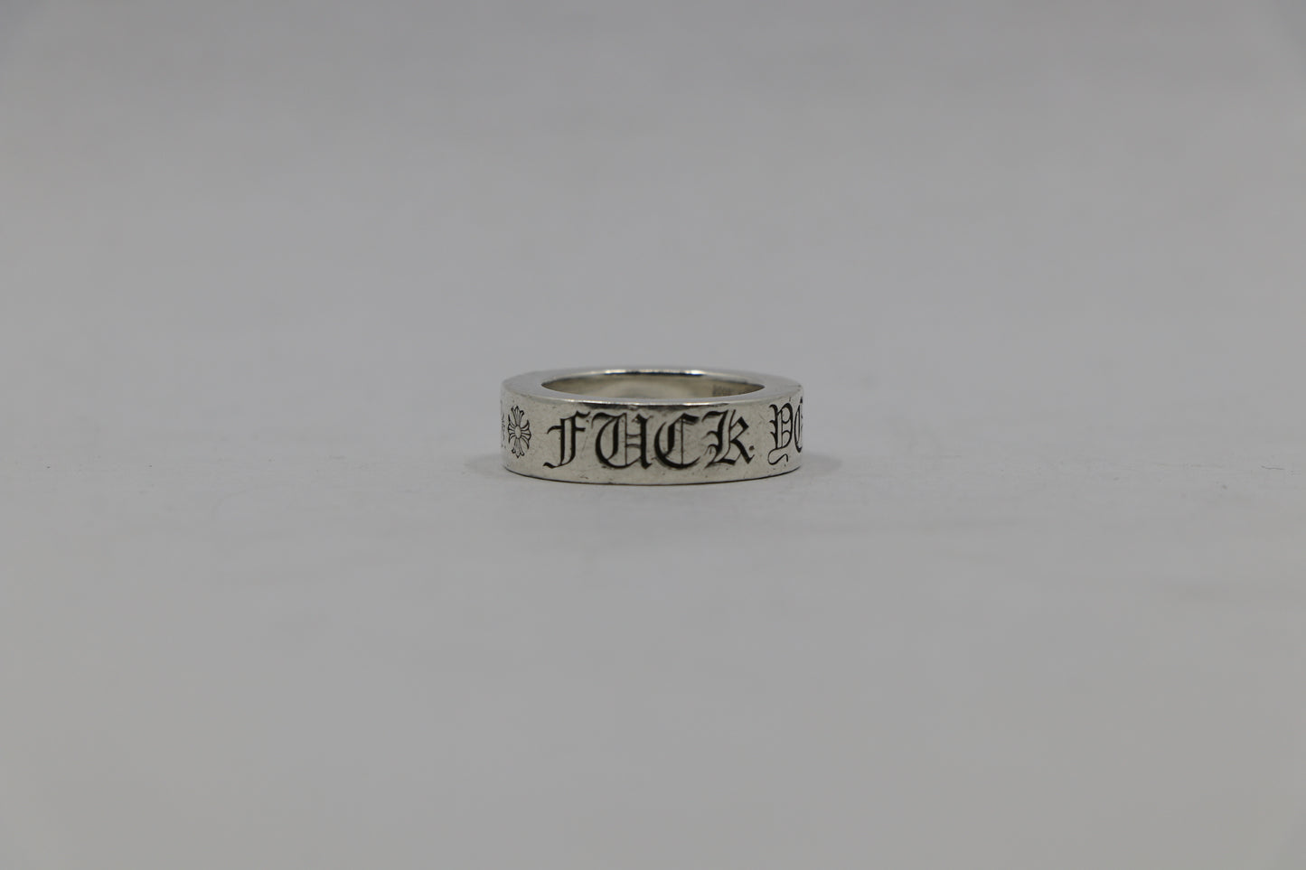 Chrome Hearts Fuck You 6MM Spacer Ring Size 4.5| AVNTGRDNY NYC