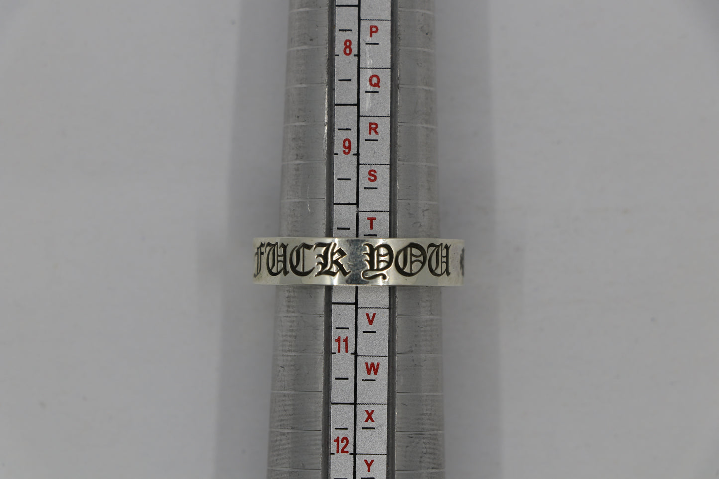 Chrome Hearts Fuck You 6MM Spacer Ring Size 10| AVNTGRDNY NYC