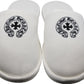 Chrome Hearts Horseshoe Embroidered Slippers White Size L| AVNTGRDNY NYC