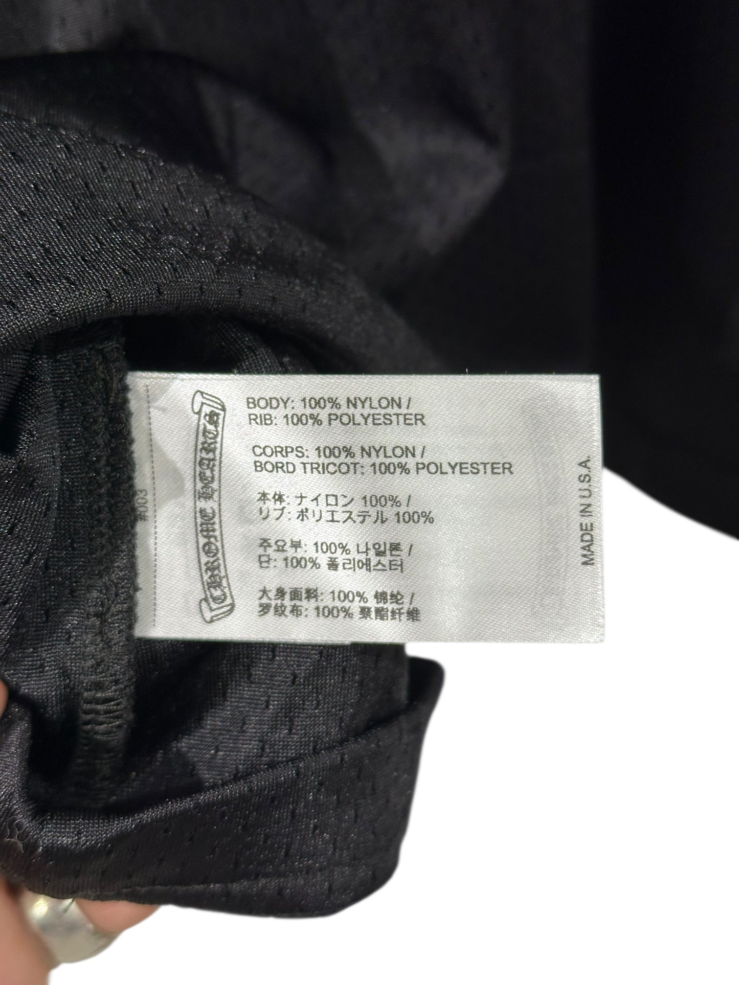 Chrome Hearts Stadium Mesh Jersey Black Size L