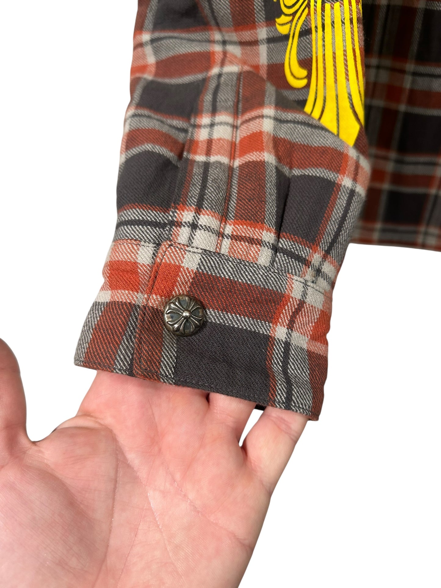 Chrome Hearts Flannel Brown/Red/Yellow Size L