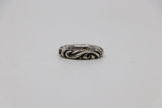 Chrome Hearts Scroll Ring .925 Sterling Silver Size 4US