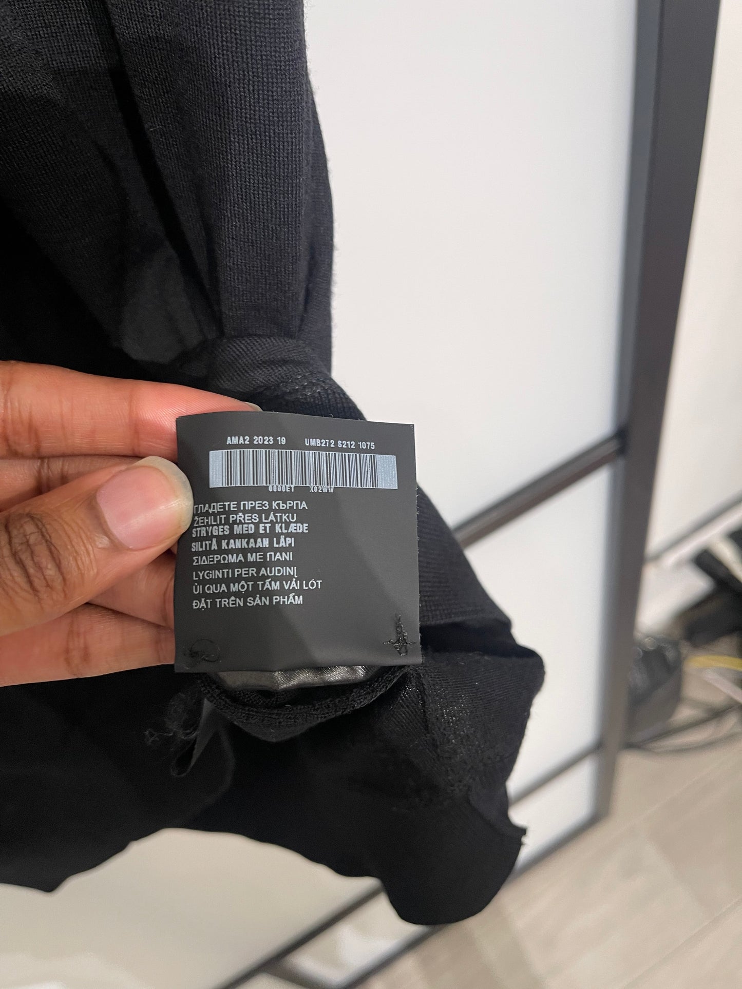 Prada AW22 Black Wool Crewneck Sz 54