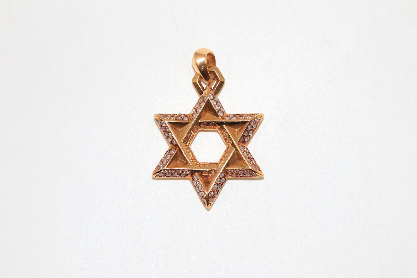 Chrome Hearts 22K Gold Large Star of David with Diamonds