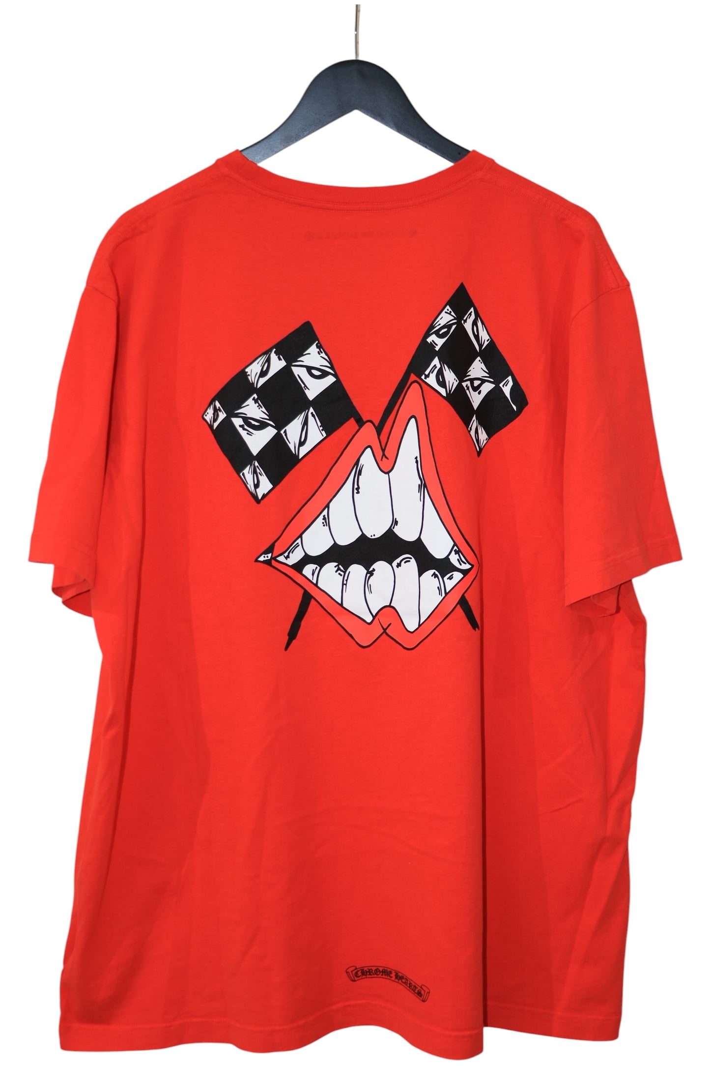Chrome Hearts Matty Boy Chomper Race Flag T-Shirt Red Size XXL Cotton | AVNTGRDNY NYC