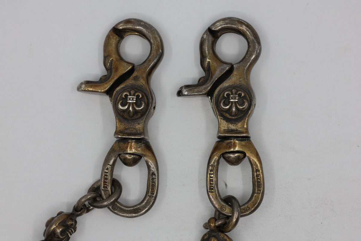 Chrome Hearts Fleur No. 2 Ball Wallet Chain Short Double Lobster Clasp | AVNTGRDNY NYC