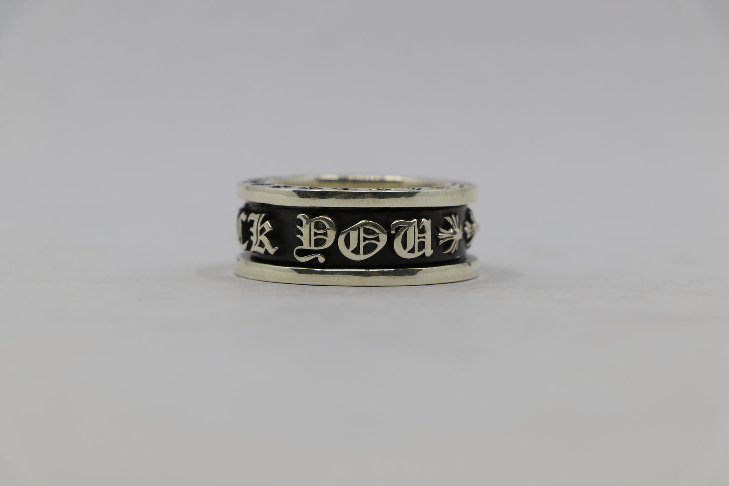 Chrome Hearts FU Spinner Ring Size 11 Sterling Silver| AVNTGRDNY NYC