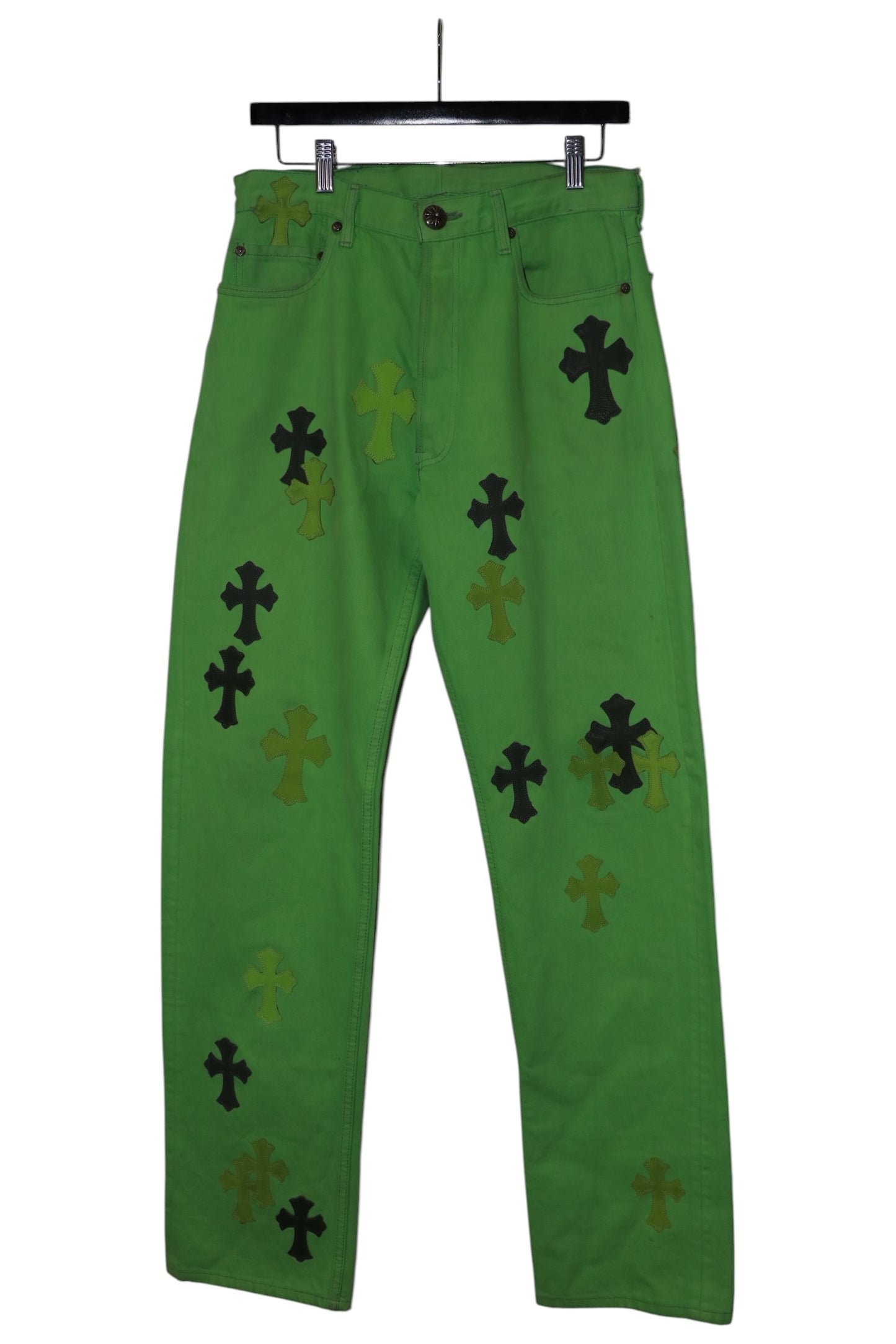 Chrome Hearts Matty Boy Sex Records 45 Patch Cross Jeans Size 31| AVNTGRDNY NYC