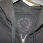Chrome Hearts Thermal Zip Up Hoodie Vine Dagger Triple Cross American Flag Black XL | AVNTGRDNY NYC