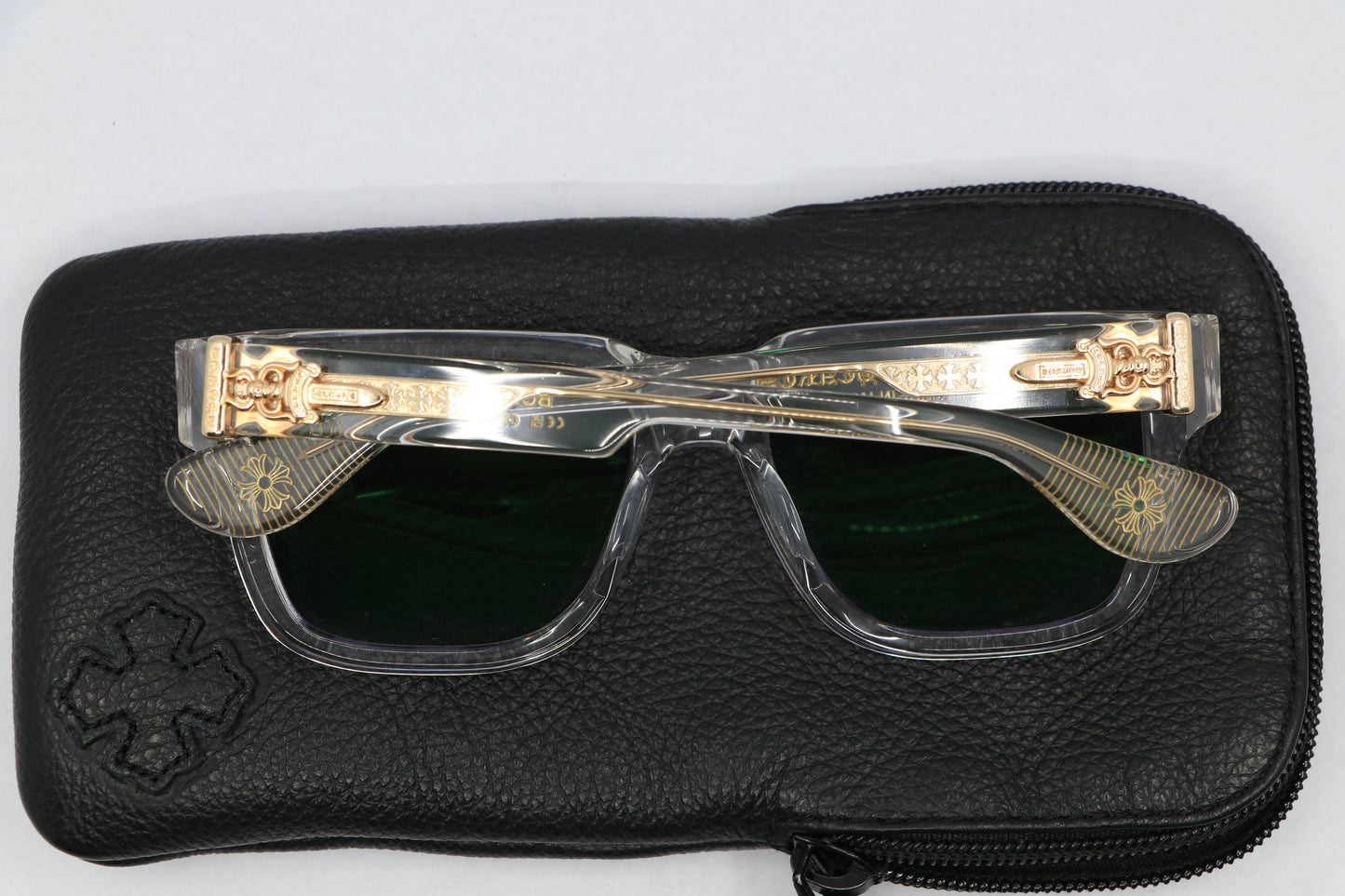 Chrome Hearts Box Officer Sunglasses Crystal| AVNTGRDNY NYC