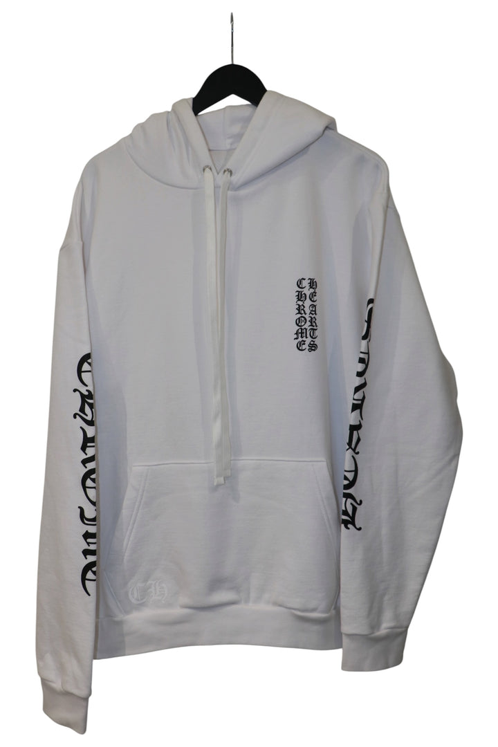 Chrome Hearts Scroll Logo Hoodie White & Black Size L New | AVNTGRDNY NYC