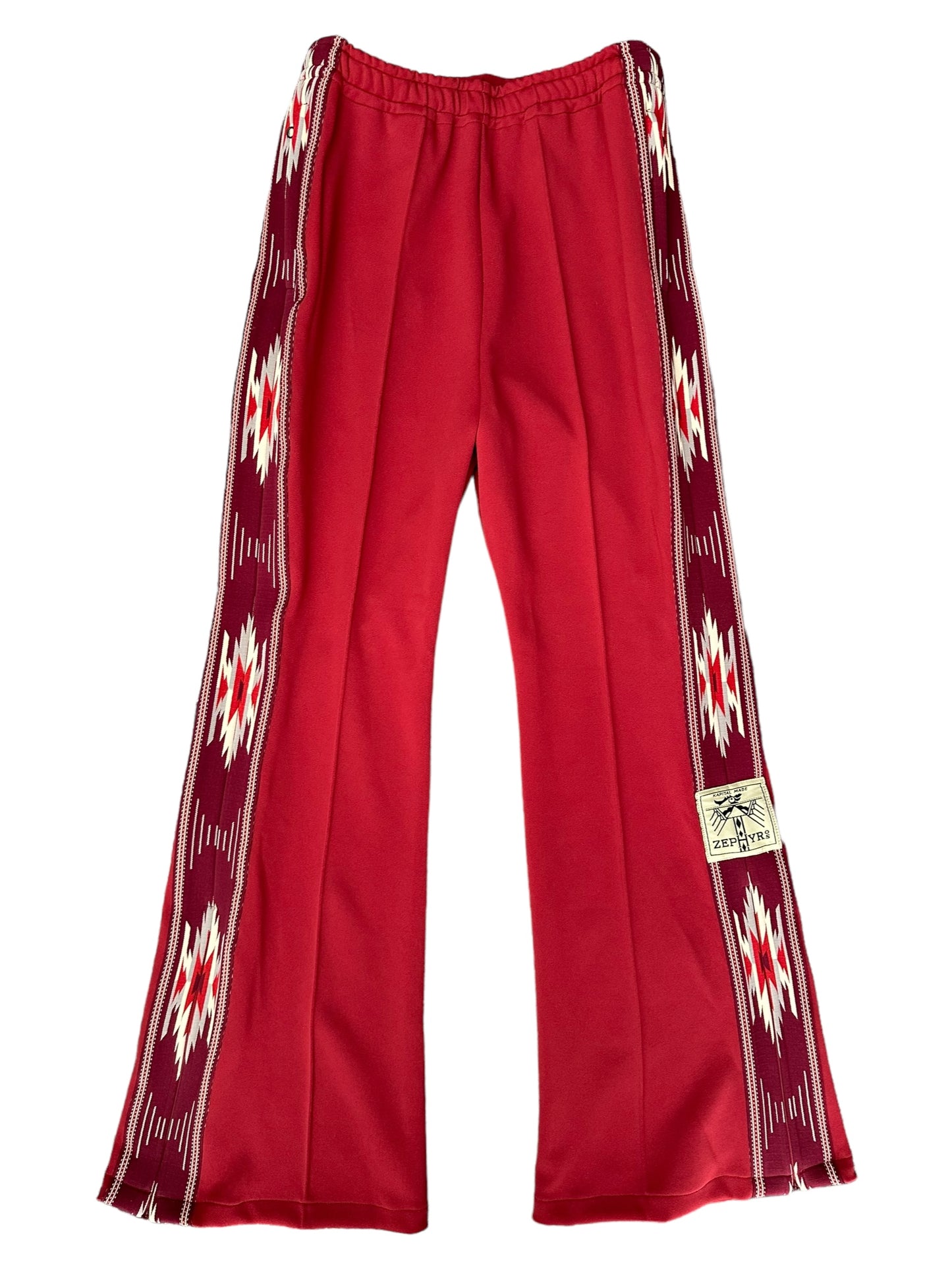 Kapital Zephyr Flared Track Pant Burgundy