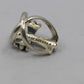 Chrome Hearts Infinity Ring Silver with Pavé Black Diamonds Size 10 New | AVNTGRDNY NYC