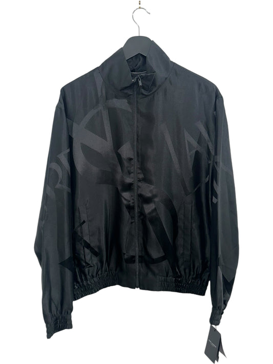 Saint Laurent Teddy Jacket in Oversized Cassandre Silk Twill Size 54