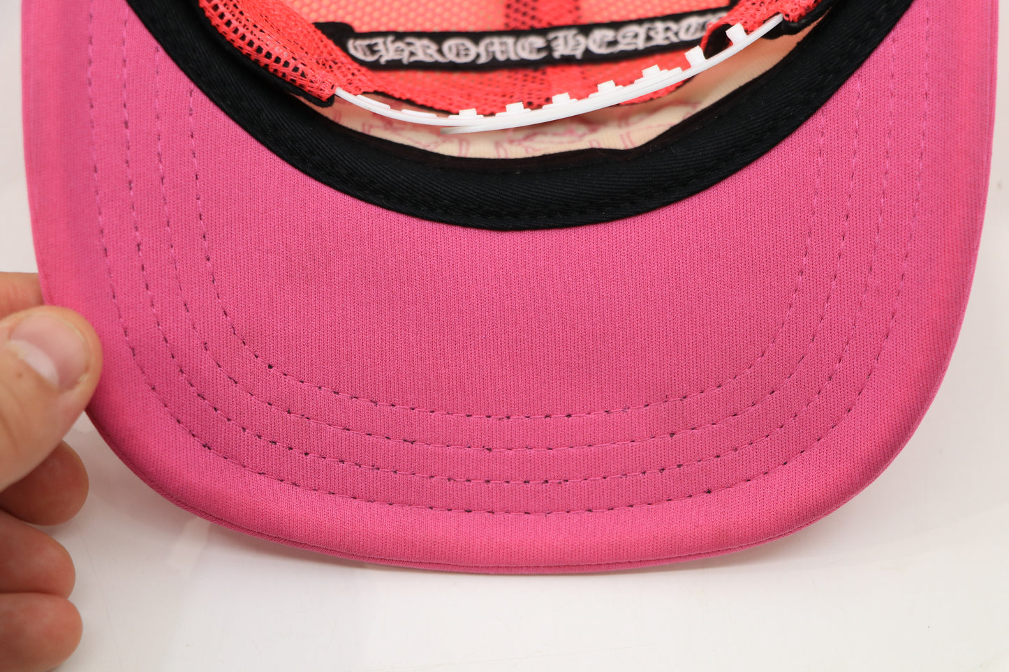 Chrome Hearts Triple Cross Trucker Pink