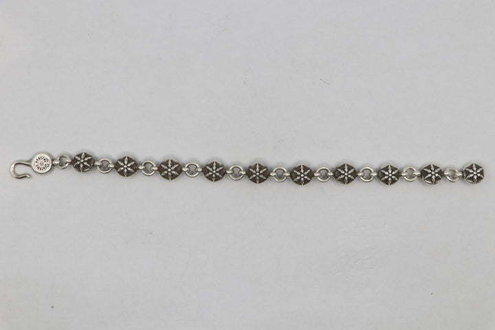 Chrome Hearts No. 2 Star Crossball Bracelet 10 Links | AVNTGRDNY NYC