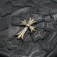 Chrome Hearts 7th Grade Black Leather Backpack Flooded Cross Patch | AVNTGRDNY NYC