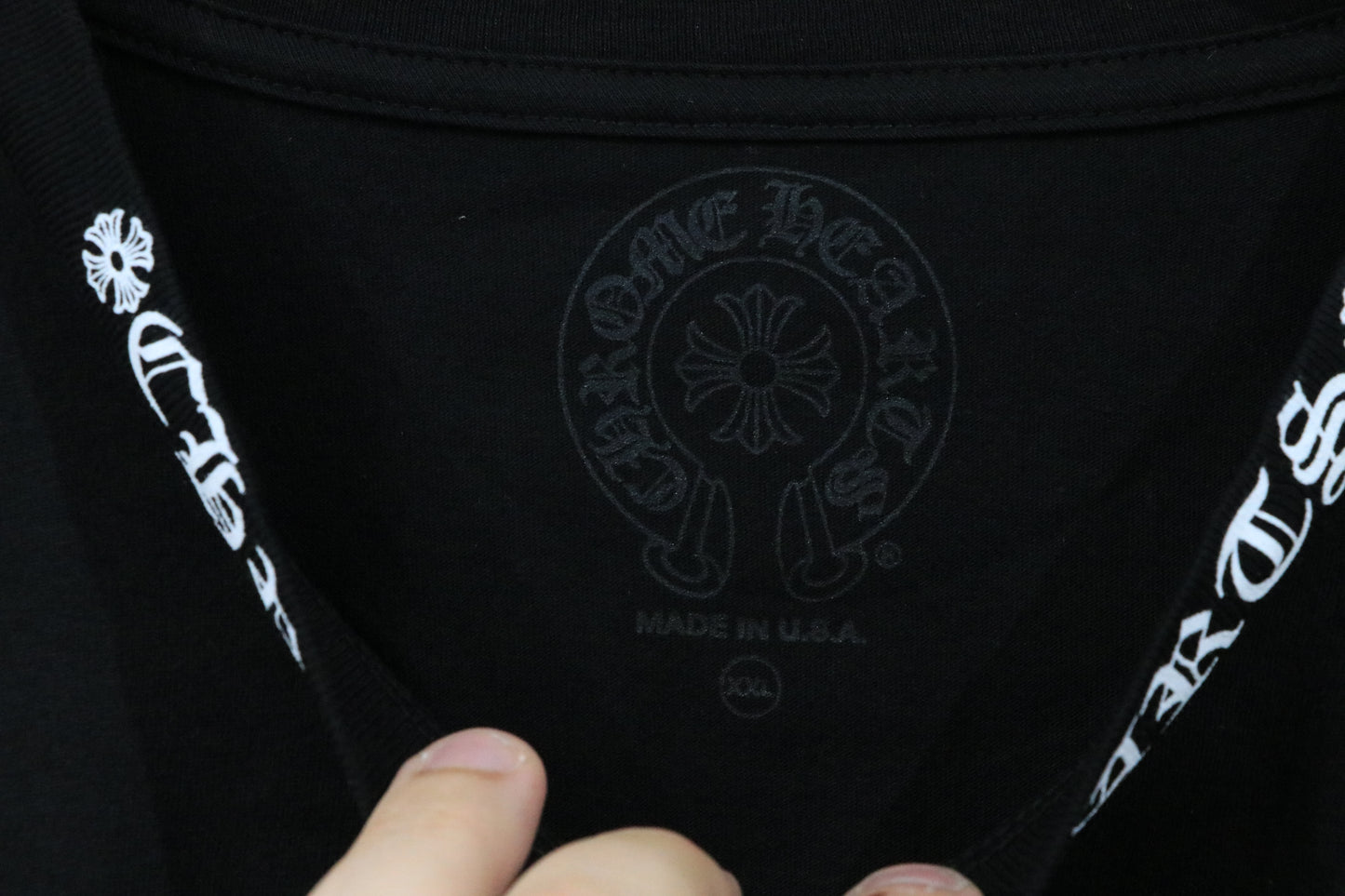Chrome Hearts Neck Logo Pocket T-Shirt Black Size XXL| AVNTGRDNY NYC
