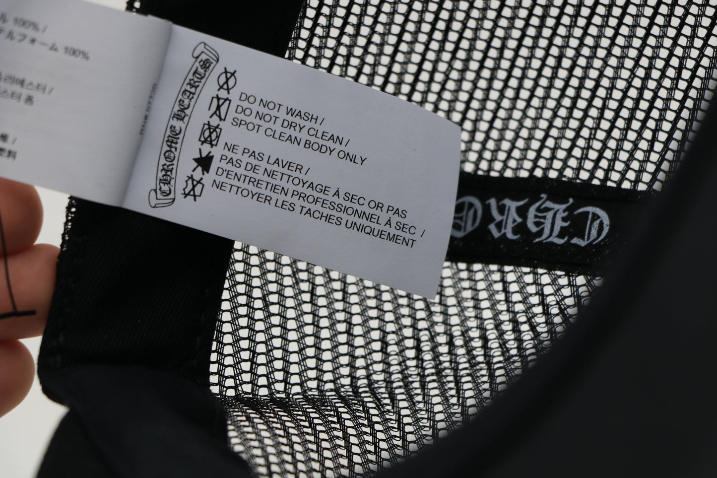 Chrome Hearts NYC Exclusive Trucker Hat OS Black Mesh Cotton | AVNTGRDNY NYC