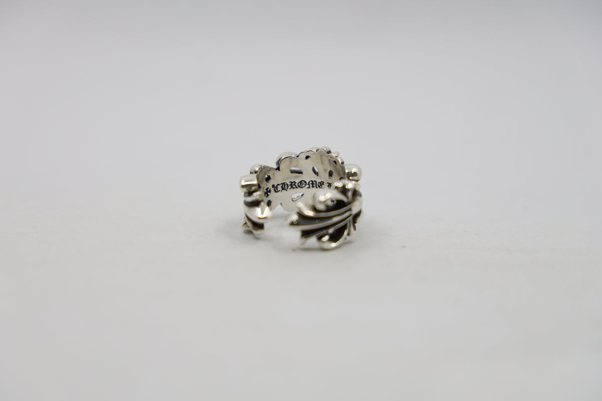 Chrome Hearts Double Floral Cross Ring Size 9 New | AVNTGRDNY NYC