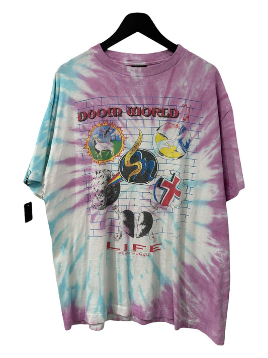 Saint Michael Doom World Tie Dye T-Shirt Size XL