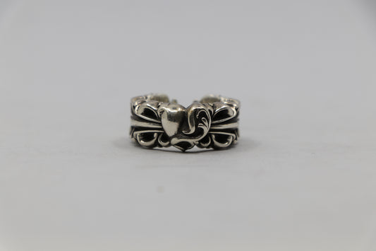 Chrome Hearts Floral Heart Ring Size 8 Excellent Condition | AVNTGRDNY NYC