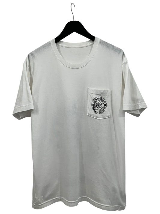 Chrome Hearts Miami Horseshoe Logo T-Shirt White Size L