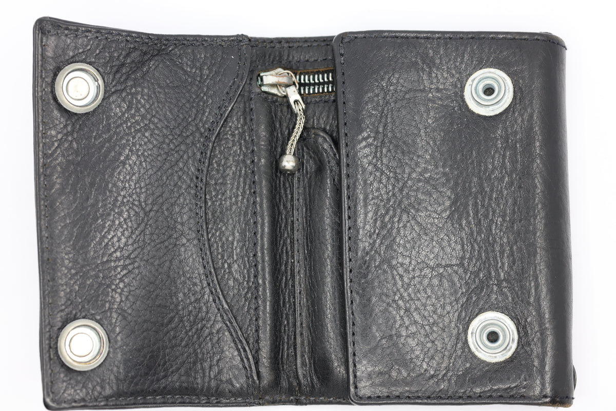 Chrome Hearts 3 Fold Cross Ball Leather Wallet| AVNTGRDNY NYC