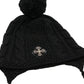 Chrome Hearts 3rd Eye Filigree Cross Beanie Black Leather Patch | AVNTGRDNY NYC