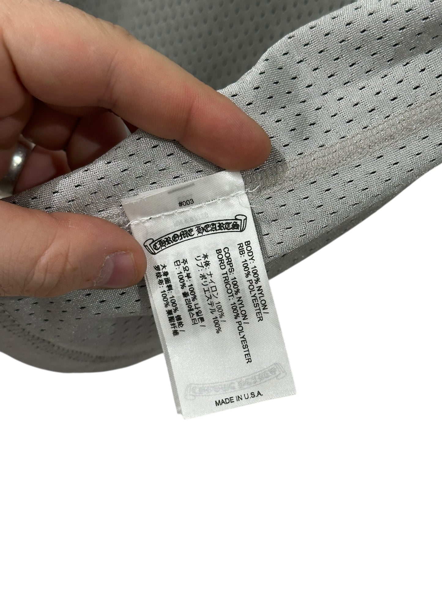 Chrome Hearts Mesh Reversible Basketball Jersey Size S