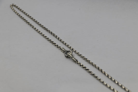 Lone Ones 4mm Slim Link Necklace 28" Sterling Silver New w/ Dust Bag | AVNTGRDNY NYC