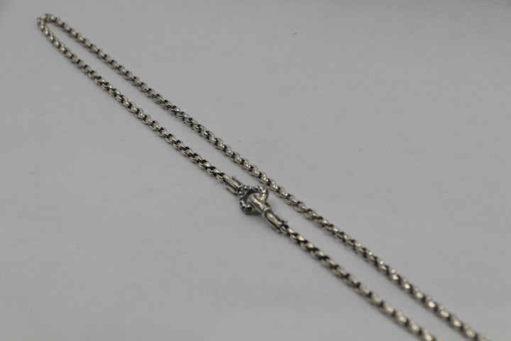 Lone Ones 4mm Slim Link Necklace 28" Sterling Silver New w/ Dust Bag | AVNTGRDNY NYC