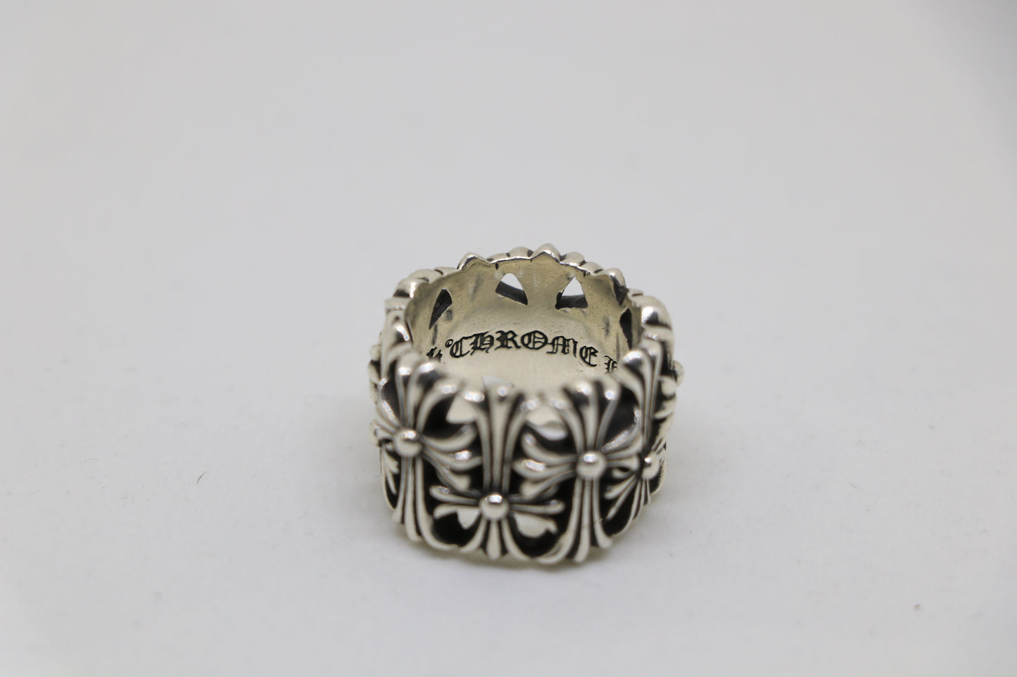 Chrome Hearts Round Cemetery Ring Size 8.5 Sterling Silver| AVNTGRDNY NYC