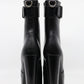 Saint Laurent Women's Mina 95 Buckle-strap Black Leather Platform Boots Size 36.5 IT New