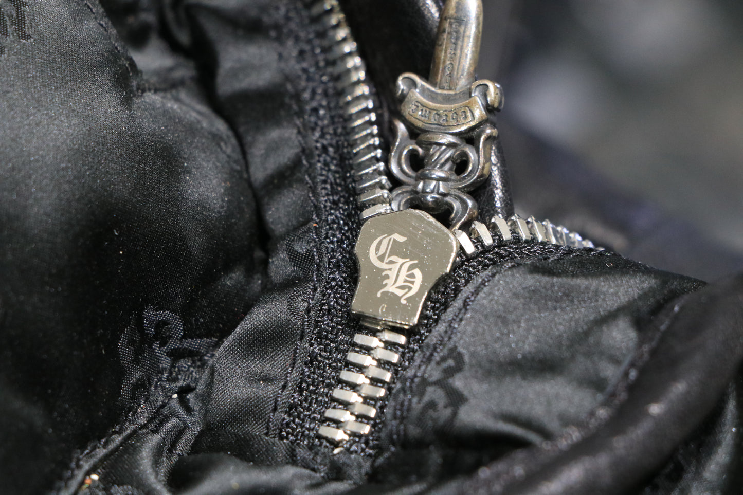 Chrome Hearts 7th Grade Black Leather Backpack Flooded Cross Patch | AVNTGRDNY NYC