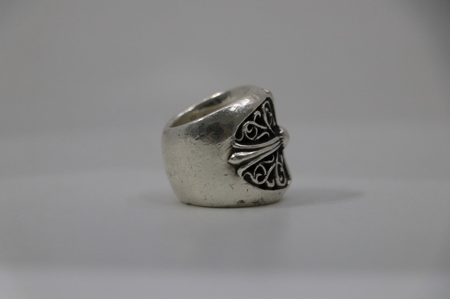 Chrome Hearts Oval Cross Ring Size 7