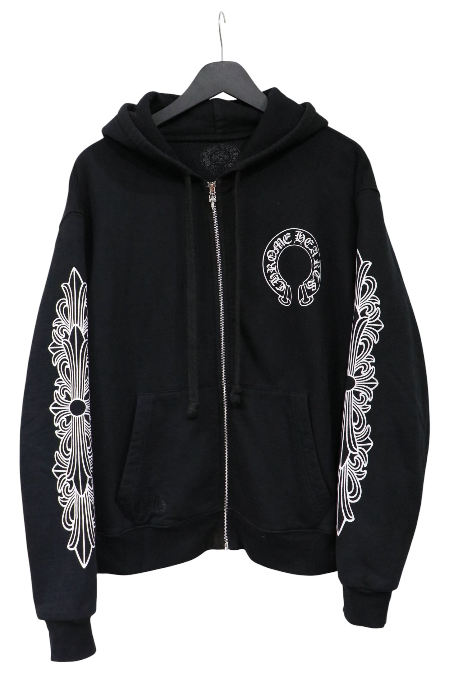 Chrome Hearts Floral Horseshoe Thermal Zip Up Black Size S | AVNTGRDNY NYC
