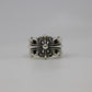 Chrome Hearts Double Floral Ring Size 7