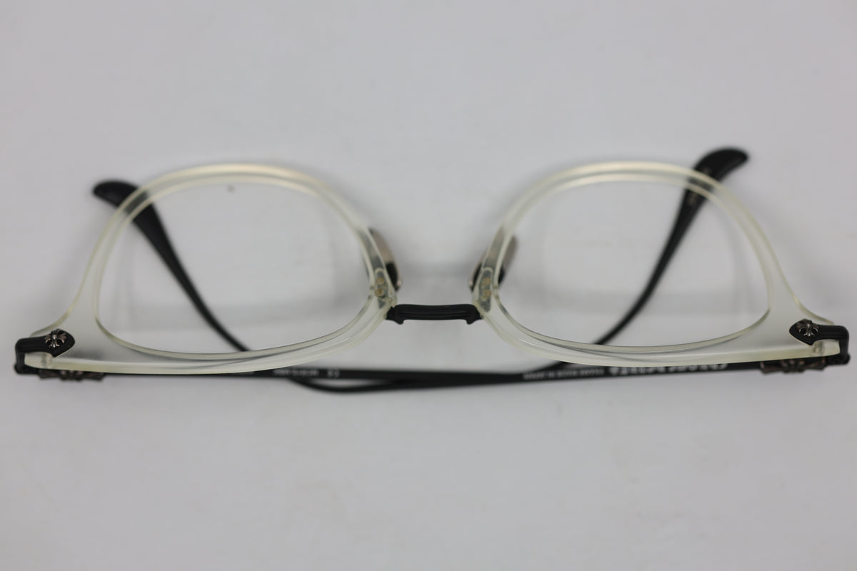Chrome Hearts Shagass Clear Glasses Frames Only | AVNTGRDNY NYC