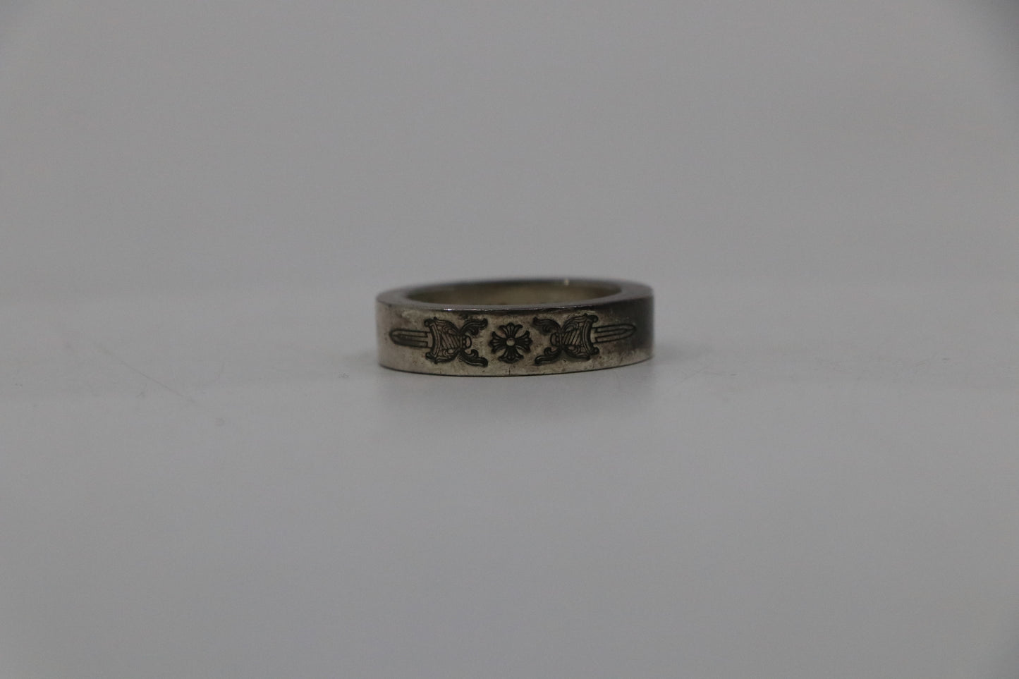 Chrome Hearts 6MM Dagger Spacer Ring Size 8.5
