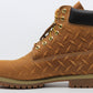 Timberland Premium 6” Waterproof Boot Supreme Diamond Plate Wheat Size 13